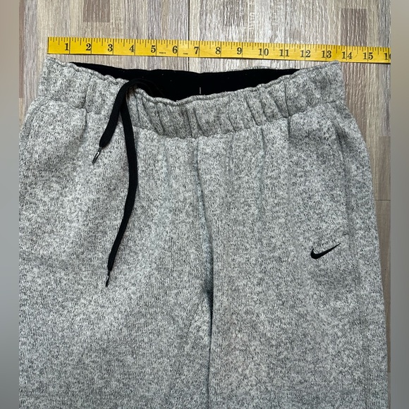 Nike Fleece Heather Gray Sweatpants with Zip Ankles, Women's Size Small - Picture 13 of 15